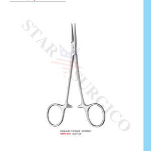 Mosiquito Forceps Serrated 12cm Str. (NHR-016)