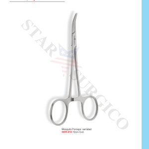 Mosiquito Forceps Serrated 12cm Cvd (NHR-018)