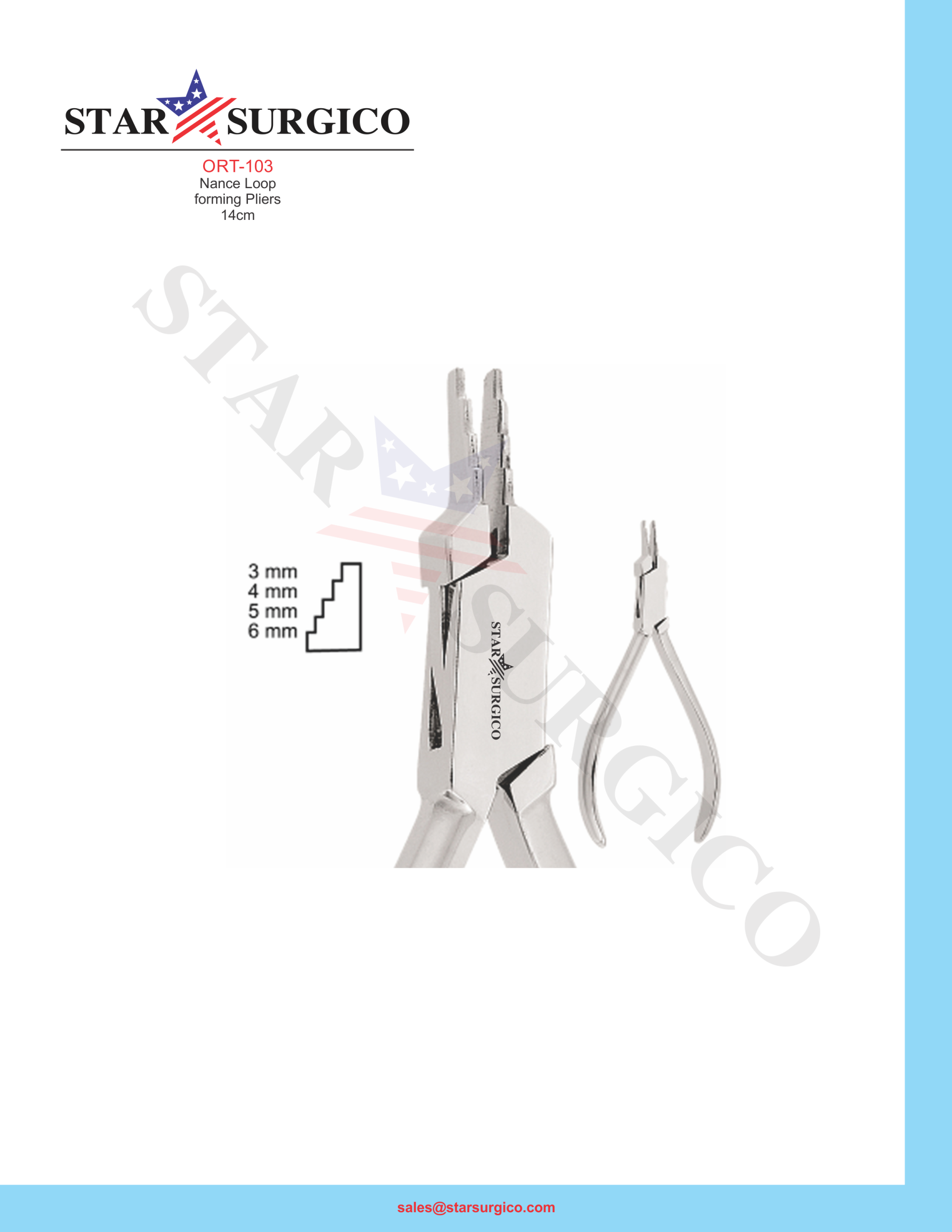 Nance Loop forming Pliers 14cm (ORT-103)