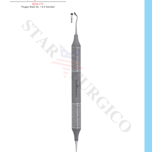 Plugger Black No. 1 and 2 Serrated (SCA-171)