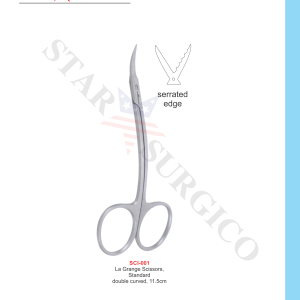 La Grange Scissors Standard double curved 11.5cm (SCI-001)